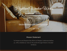 Tablet Screenshot of highlandwindowworks.com